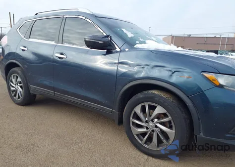 2014 Nissan Rogue Sl из США, поврежденный, VIN 5N1AT2MV2EC841428